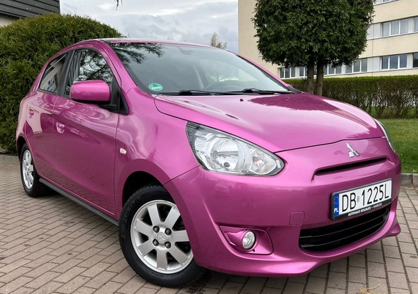 Mitsubishi Space Star cena 22500 przebieg: 99000, rok produkcji 2014 z Wałbrzych małe 301